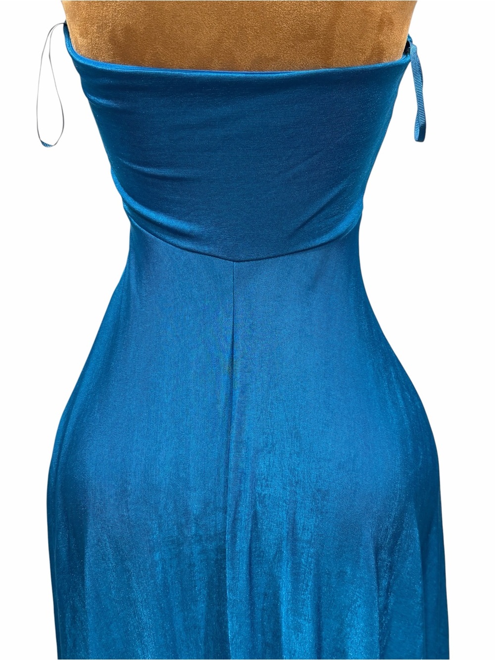 Maeve by Anthropologie Strapless Teal Midi Tube Dress - Picture 8 of 14